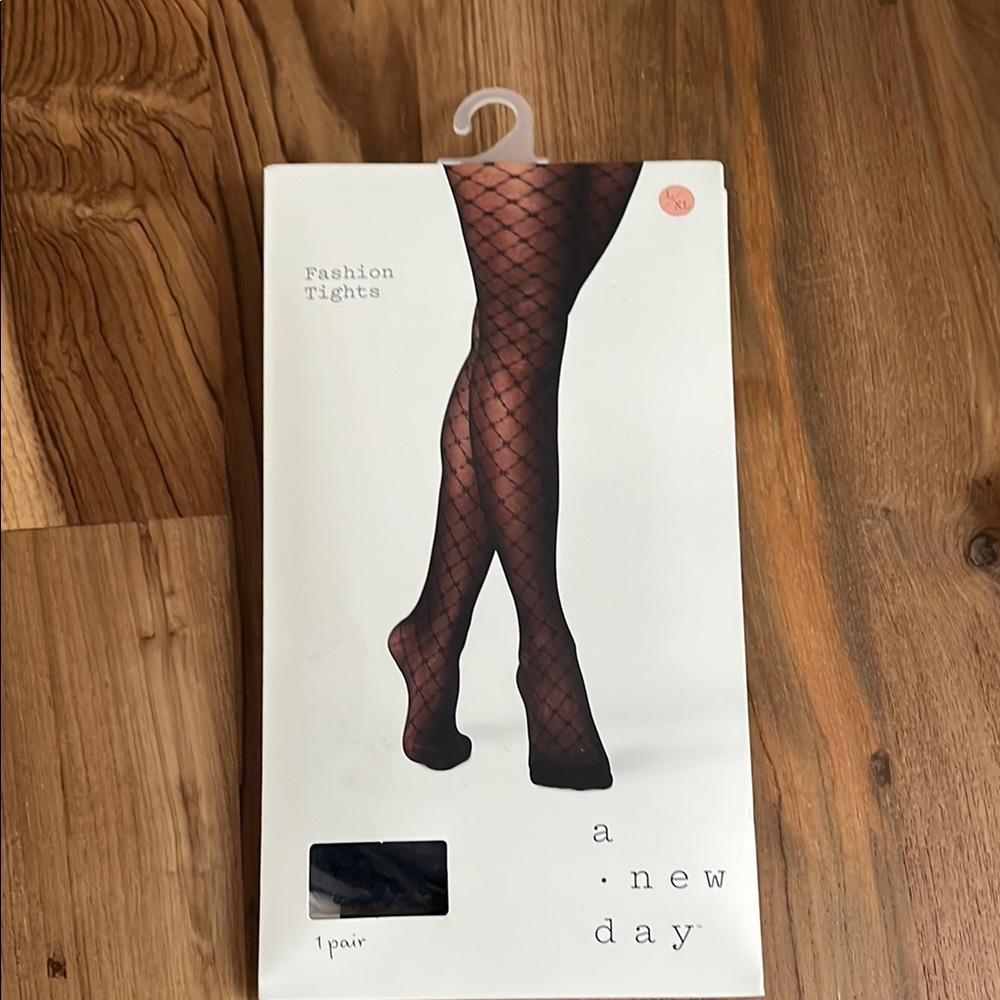 A New Day Black Patterned Tights